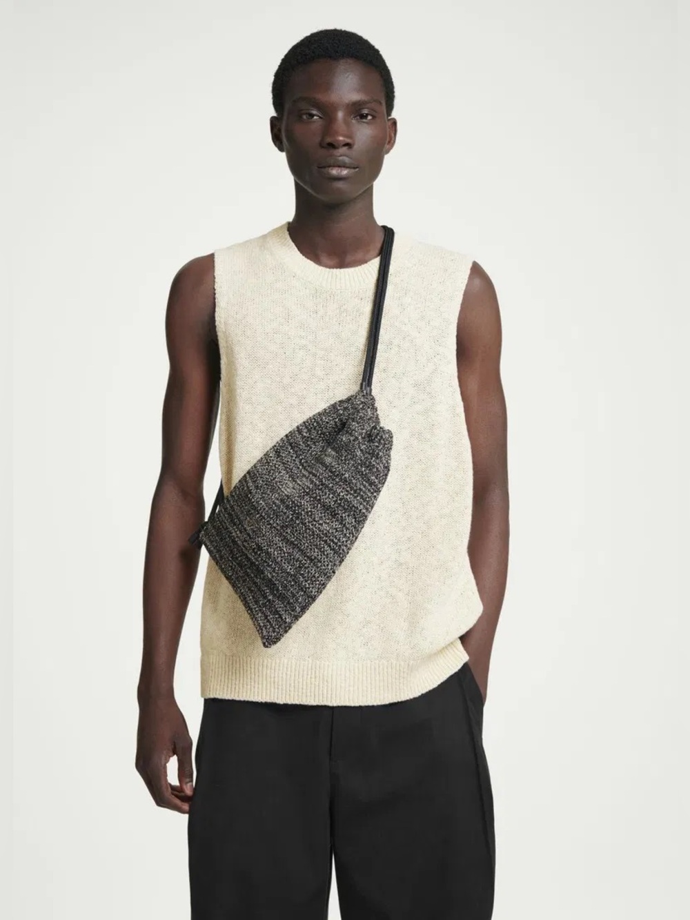 COS knitted Drawstring Crossbody